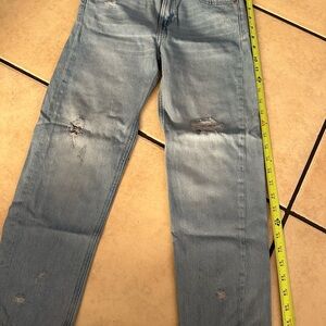 Zara Blue Straight Leg Jeans Classic Denim